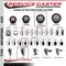 Service Caster 4'' Maroon Poly Swivel 1-1/8'' Expanding Stem Caster Set 2 Total Lock Brakes, 4PK SCC-EXTTL20S414-PPUB-MRN-2-S-2-118 - alternate 2